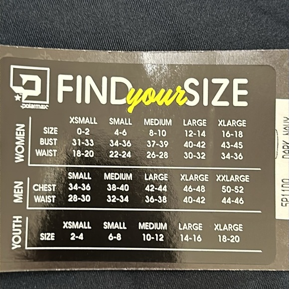 PolarMax (4) BASELAYER Zip Mock Heavy Weight - Dk Navy - Picture 7 of 12